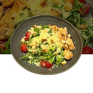 Салат Цезарь с курицей, Гурманофф