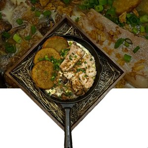 Сковородка с верещакой и драниками, Гурманофф