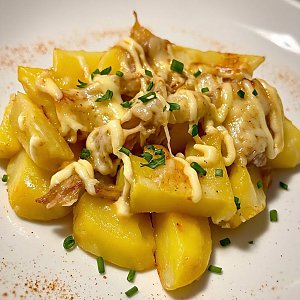 Картофель запеченный с грибами и сыром, Платина