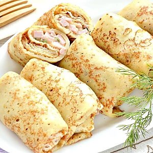Блинчики с ветчиной и сыром, Платина