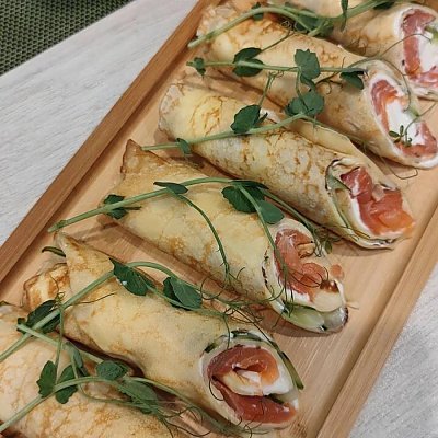 Заказать Блинчики с форелью, Платина