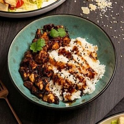 Заказать Рис с курицей в медовом соусе, Катана