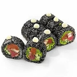 Ролл Блэк Лосось с овощами, Kiti Sushi
