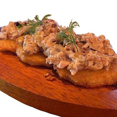 Заказать Драники с грибами и луком, Bar Joker