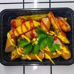 Картофель запечённый с варшавской колбаской, Быстрая Трапеза