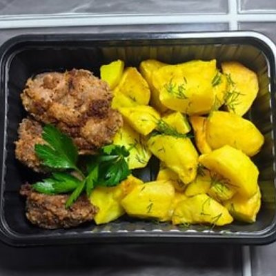 Заказать Картофель запеченный с печенью, Быстрая Трапеза