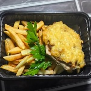 Мясо по-французски и картофелем фри, Быстрая Трапеза