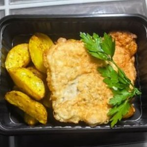 Отбивная из птицы с картофельными дольками, Быстрая Трапеза