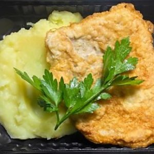 Отбивная из птицы с картофельным пюре, Быстрая Трапеза
