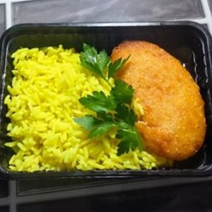 Котлета из филе минтая и рисом, Быстрая Трапеза