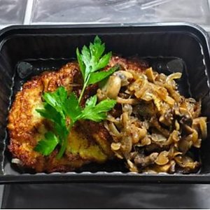 Драники с луком и грибами, Быстрая Трапеза