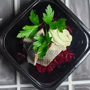 Салат из свеклы с сельдью, Быстрая Трапеза