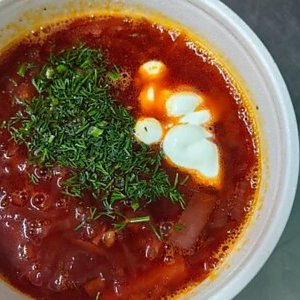 Борщ с говядиной, Быстрая Трапеза