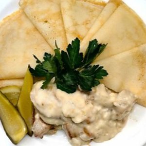 Мачанка с блинами по-домашнему, Быстрая Трапеза
