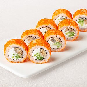 Ролл Филадельфия в масаго с угрем, Суши WOK - Витебск
