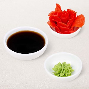 Комбо с соусом, имбирем и васаби, Суши WOK - Витебск