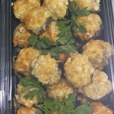 Заказать Шампиньоны, фаршированные мясным фаршем (весовое), КартофАня