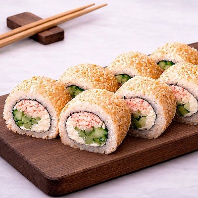 Заказать Ролл Калифорния в кунжуте, Тунец - Полоцк