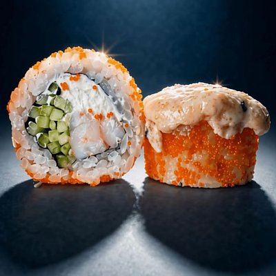 Заказать Ролл запеченный с креветкой, Море Суши