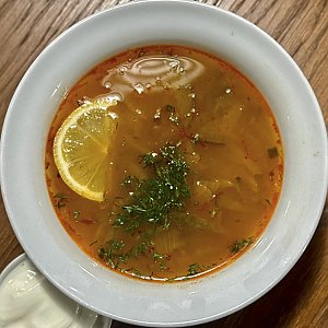Суп Солянка со сметаной, ОБЕДЫ