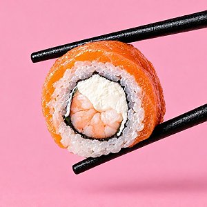 Ролл Филадельфия с королевской креветкой, FUJI ROLL