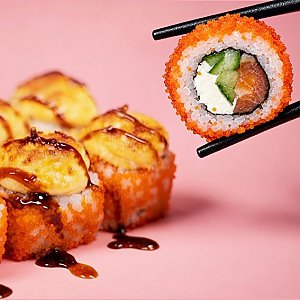 Запеченный ролл Канадский, FUJI ROLL