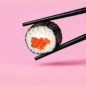 Мини ролл с лососем и сыром, FUJI ROLL
