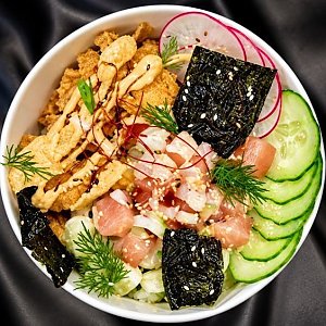 Покебоул со стрипсами, Папа Крутит · Роллы - Орша, Барань