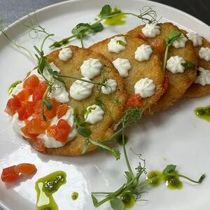 Драники с лососем, Гусси Гусси