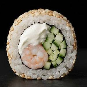 Ролл Калифорния в кунжуте с креветкой, Калифорния - Калинковичи