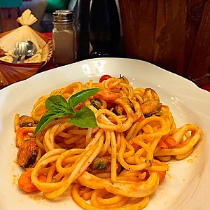 Спагетти с морепродуктами, Кардинале