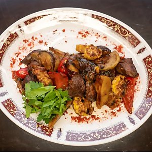 Фахитос с говядиной, баклажаном и кукурузой, 7 Пятниц