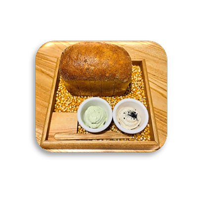Заказать Кукурузный хлеб с мягким маслом северной креветки и чеснока с базиликом, Друзья