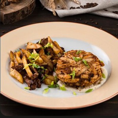 Заказать Котлета Папараць-кветка с картофелем и грибами, Друзья