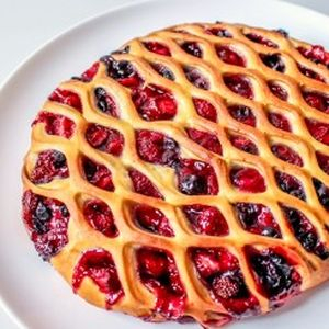 Пирог с голубикой и малиной, Штрудель