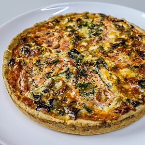 Французский киш сырный с маслинами и помидорами, Штрудель