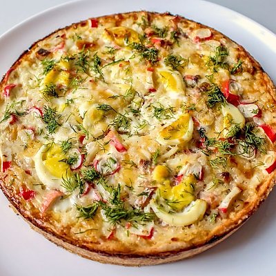 Заказать Французский киш с креветками и кальмаром, Штрудель