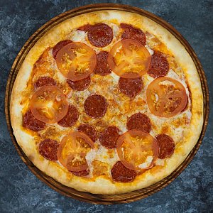 Пицца Пепперони с томатом 25см, FOOD HUNTER
