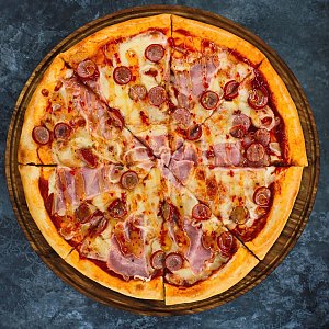 Пицца колбаски со сладким чили 30см, FOOD HUNTER