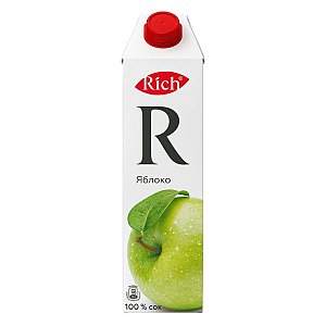Яблочный сок Rich 1л, Папараць Кветка
