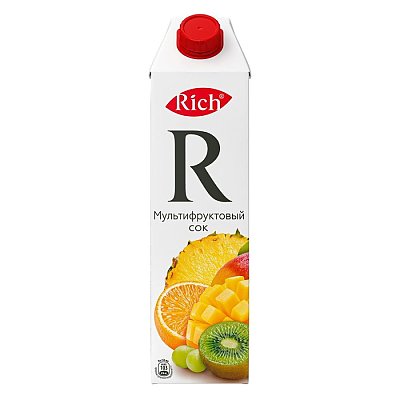 Заказать Мультифруктовый сок Rich 1л, Папараць Кветка