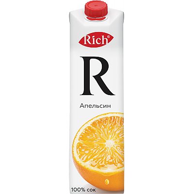 Заказать Rich апельсиновый сок 1л, Папараць Кветка
