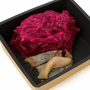 Салат из свёклы с сельдью, FOX FOOD