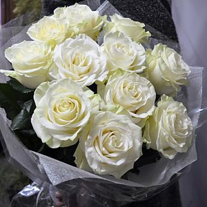 Букет 11 белых роз, ANIROSES