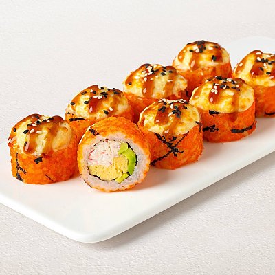 Заказать Запеченный ролл Моцарелломания, Суши WOK - Полоцк