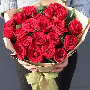 Букет из 21 розы красной, Незабудка - Витебск