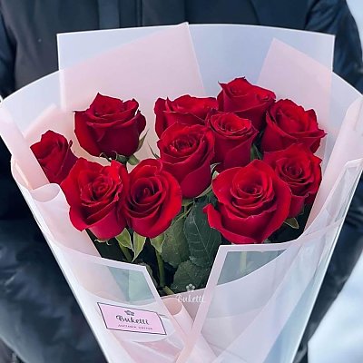 Заказать Букет из 11 красных роз Любимой, Buketti