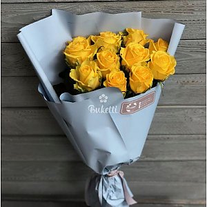 Букет из 11 желтых роз, Buketti