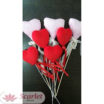 Заказать Топпер Сердце, Scarlet Flower