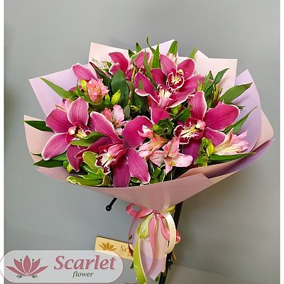Заказать Букет Орхидея, Scarlet Flower